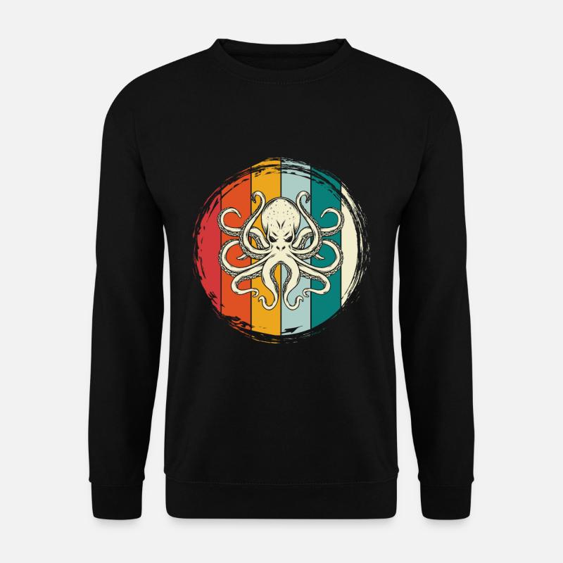 Octopus pirate octopus - Unisex Sweatshirt - black