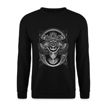 Chouette - Sweat-shirt Unisexe - noir - Devant - Alina (178cm) & Michal (187cm)