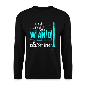 Clarinette - Sweat-shirt Unisexe - noir - Devant - Alina (178cm) & Michal (187cm)