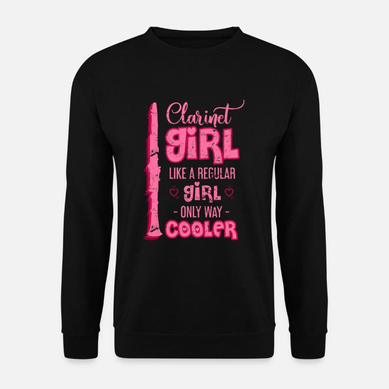 Klarinette - Unisex Pullover - Schwarz