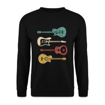 Guitariste guitariste - Sweat-shirt Unisexe - noir - Devant - Alina (178cm) & Michal (187cm)