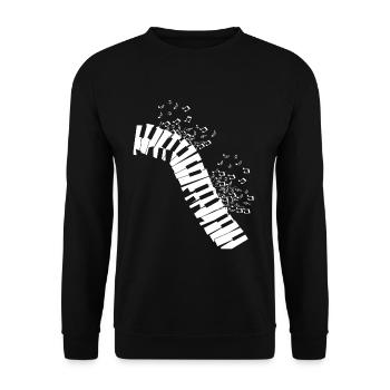 Piano classical music - Unisex Sweatshirt - black - Front - Alina (178cm) & Michal (187cm)
