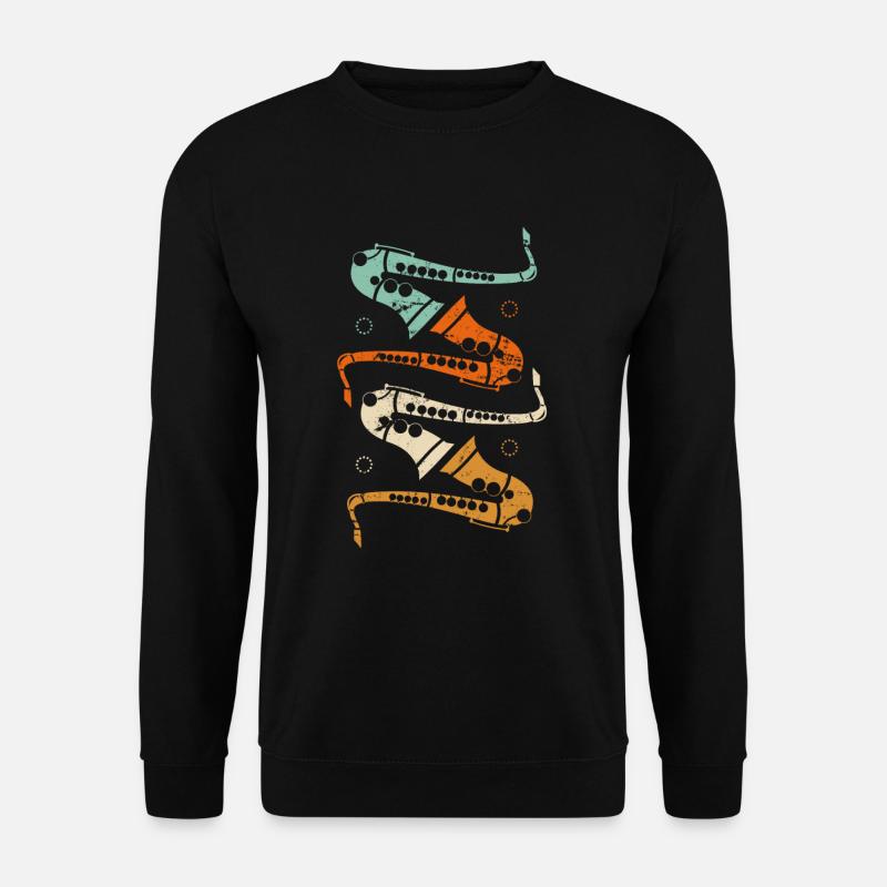 Saxophon Musiker - Unisex Pullover - Schwarz