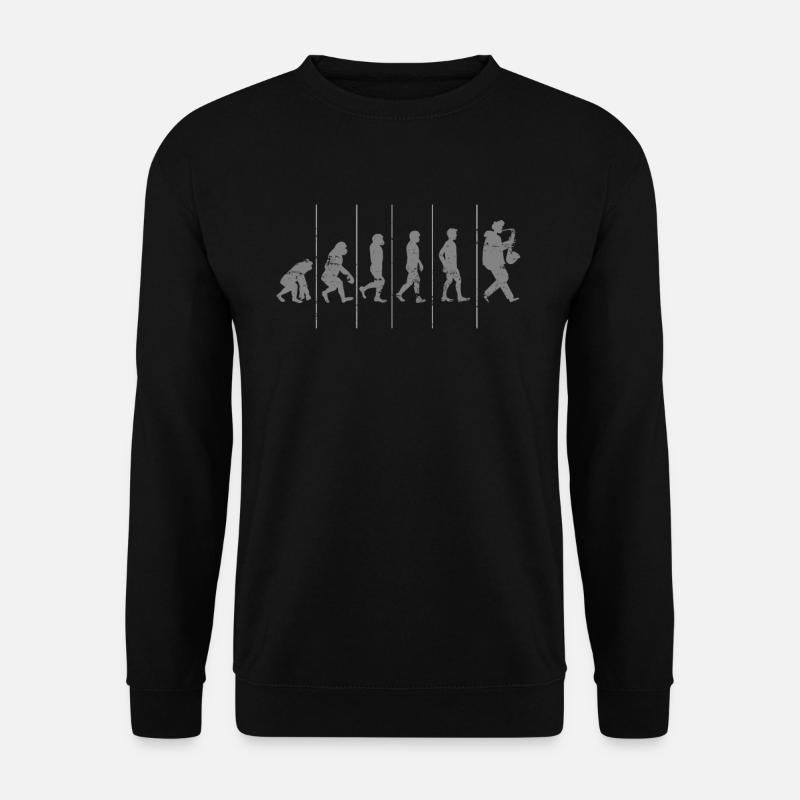 Saxophone Evolution - Unisex Sweatshirt - black
