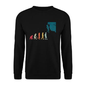 Climbing Evolution Sport - Unisex Sweatshirt - black - Front - Alina (178cm) & Michal (187cm)