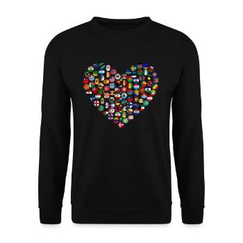 Earth Day Earth - Unisex Sweatshirt - black - Front - Alina (178cm) & Michal (187cm)