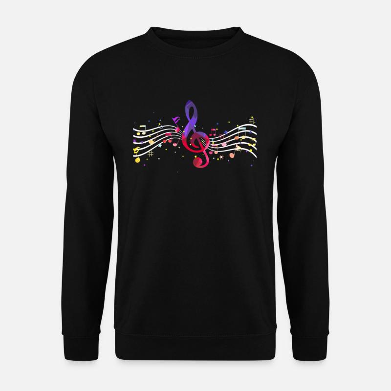 Notenschlüssel Orchester - Unisex Pullover - Schwarz