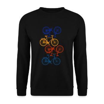 Sport cycliste - Sweat-shirt Unisexe - noir - Devant - Alina (178cm) & Michal (187cm)