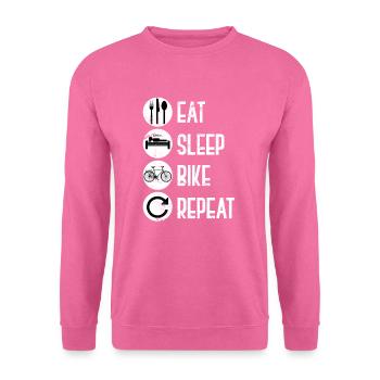 Fahrrad Fahrradtour - Unisex Pullover - Pink - Vorne