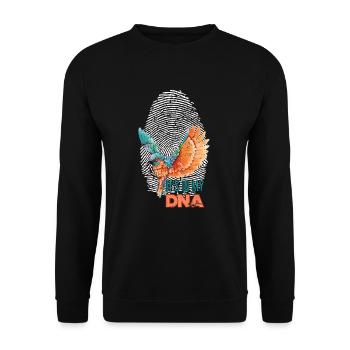 Bird DNA - Unisex Sweatshirt - black - Front - Alina (178cm) & Michal (187cm)