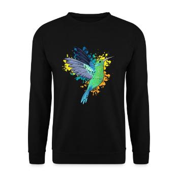 Birds animals - Unisex Sweatshirt - black - Front - Alina (178cm) & Michal (187cm)