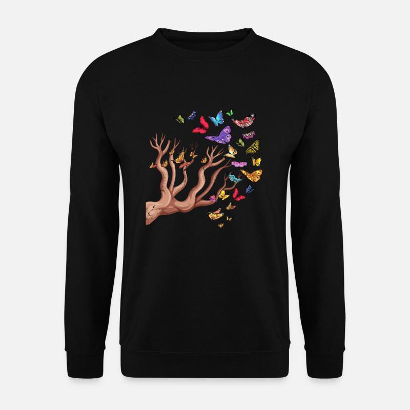 Schmetterling Insekt Schönheit - Unisex Pullover - Schwarz