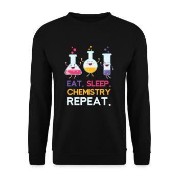 Chemistry chemicals - Unisex Sweatshirt - black - Front - Alina (178cm) & Michal (187cm)