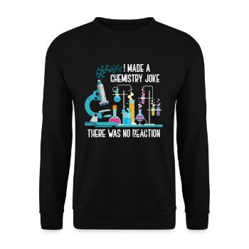Chemie Wissenschaft Naturwissenschaft - Unisex Pullover - Schwarz - Vorne - Alina (178cm) & Michal (187cm)