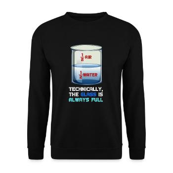 physics - Unisex Sweatshirt - black - Front - Alina (178cm) & Michal (187cm)