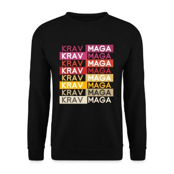 Idée cadeau Krav Maga - Sweat-shirt Unisexe - noir - Devant - Alina (178cm) & Michal (187cm)