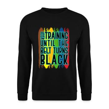 karaté - Sweat-shirt Unisexe - noir - Devant - Alina (178cm) & Michal (187cm)