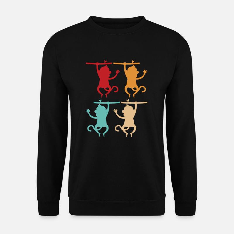 Affe - Unisex Pullover - Schwarz