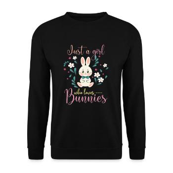 Hare - Unisex Sweatshirt - black - Front - Alina (178cm) & Michal (187cm)