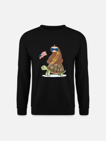 Faultier - Unisex Pullover - Schwarz