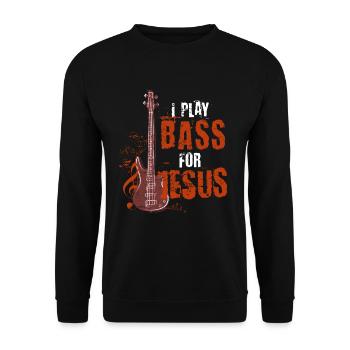 Guitare basse - Sweat-shirt Unisexe - noir - Devant - Alina (178cm) & Michal (187cm)