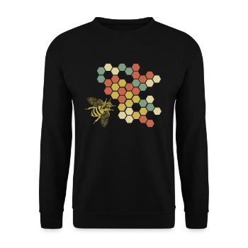 Apiculteurs Apiculteurs - Sweat-shirt Unisexe - noir - Devant - Alina (178cm) & Michal (187cm)