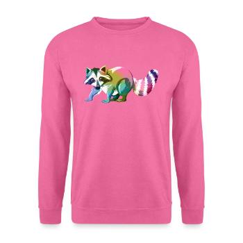 Waschbär Niedliches Tier - Unisex Pullover - Pink - Vorne