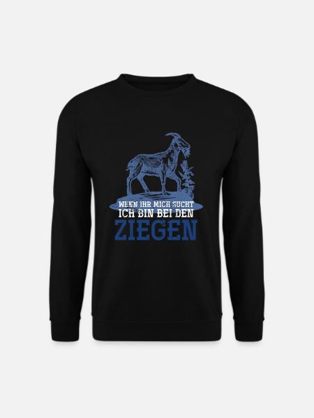 Ziege Tier - Unisex Pullover - Schwarz