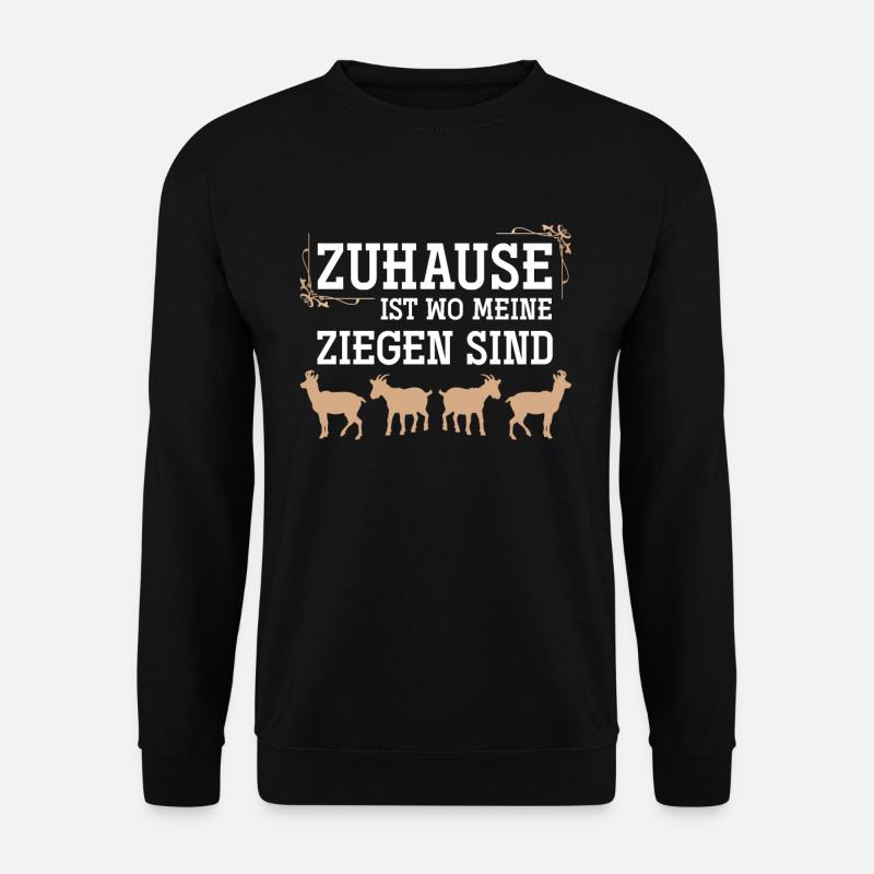 Ziege - Unisex Pullover - Schwarz