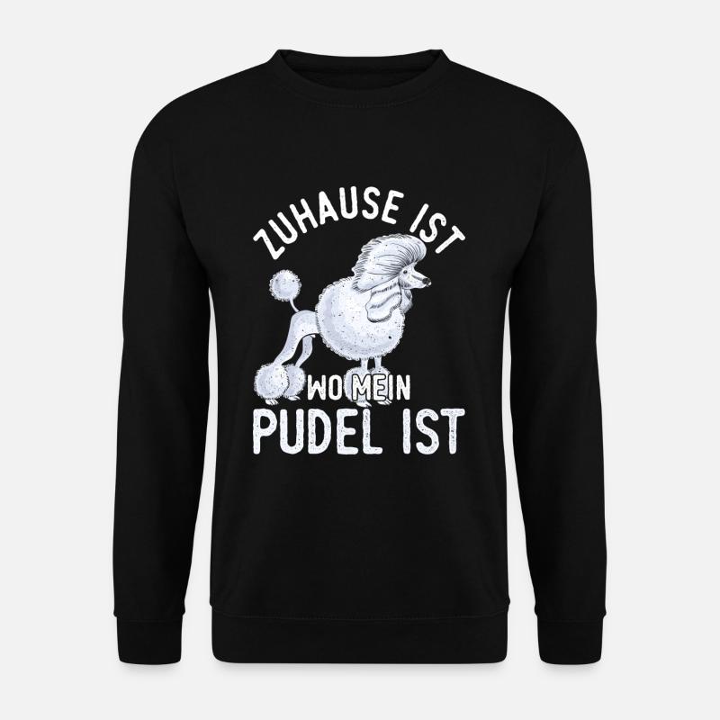 Pudel Hunderasse - Unisex Pullover - Schwarz