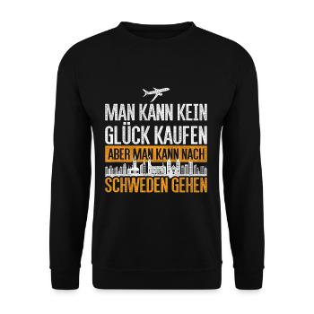 Schweden - Unisex Pullover - Schwarz - Vorne - Alina (178cm) & Michal (187cm)