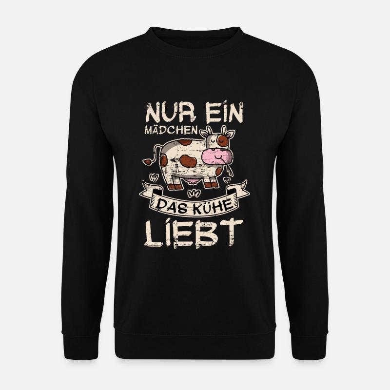 Kuh - Unisex Pullover - Schwarz