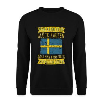 Schweden Europa - Unisex Pullover - Schwarz - Vorne - Alina (178cm) & Michal (187cm)