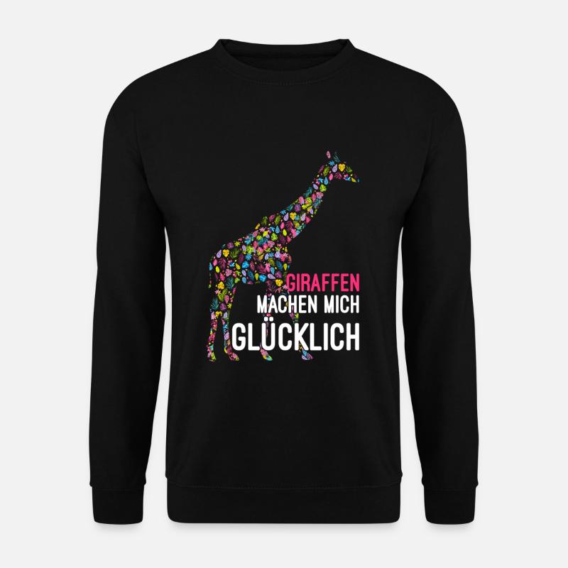Giraffe Safari - Unisex Pullover - Schwarz