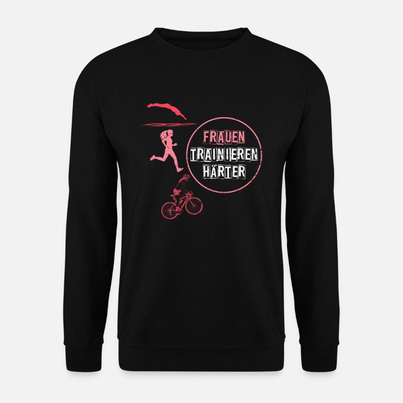 Triathlon Sportler - Unisex Pullover - Schwarz