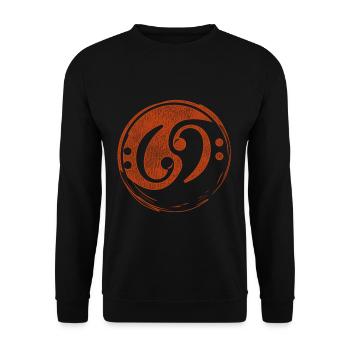 Bassgitarre Musiker Musik - Unisex Pullover - Schwarz - Vorne - Alina (178cm) & Michal (187cm)
