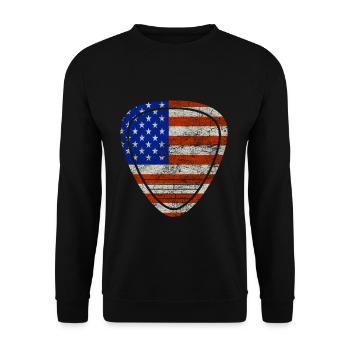 Guitare - Sweat-shirt Unisexe - noir - Devant - Alina (178cm) & Michal (187cm)