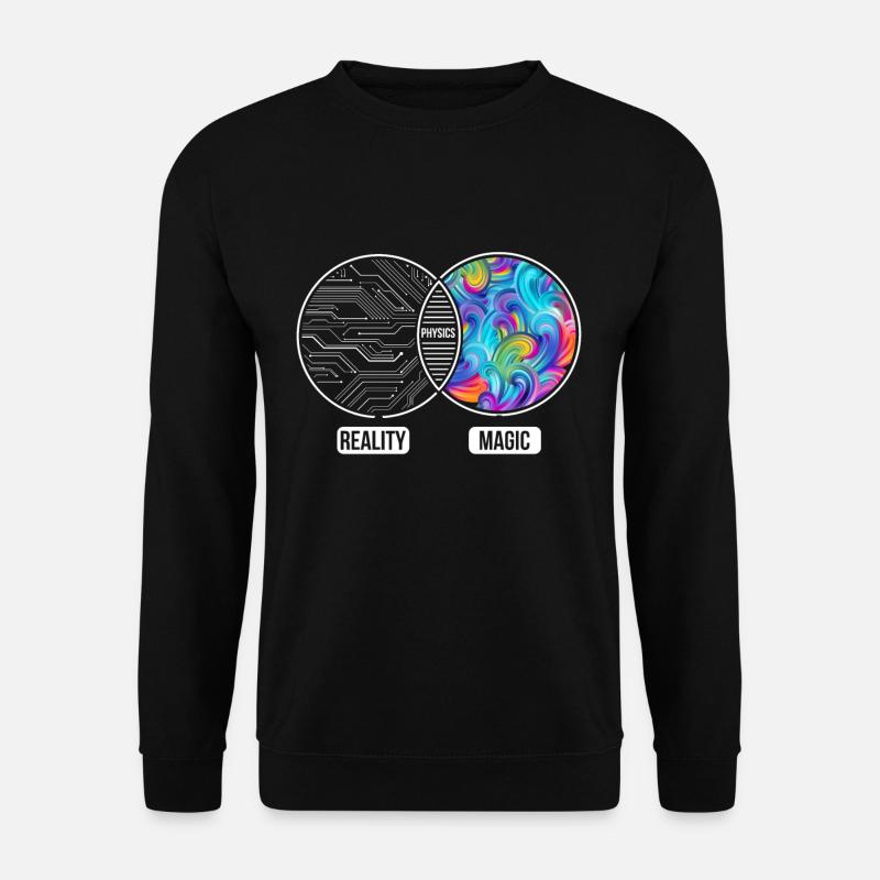 Physik Atom Naturwissenschaft - Unisex Pullover - Schwarz