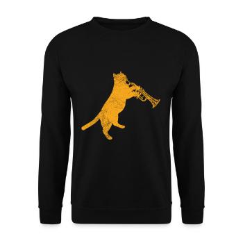 Trompette - Sweat-shirt Unisexe - noir - Devant - Alina (178cm) & Michal (187cm)