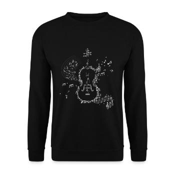 Instrument de musique pour violon - Sweat-shirt Unisexe - noir - Devant - Alina (178cm) & Michal (187cm)