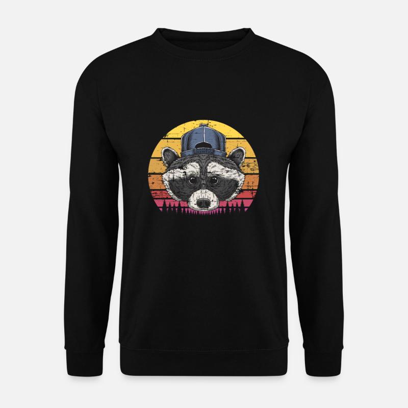 Waschbär - Unisex Pullover - Schwarz