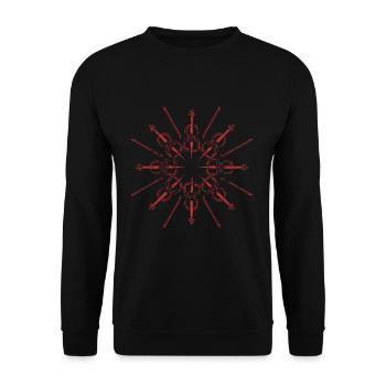 Joueur de violoncelle - Sweat-shirt Unisexe - noir - Devant - Alina (178cm) & Michal (187cm)