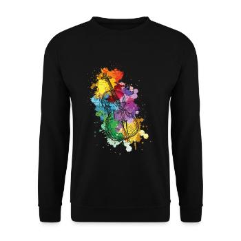 Musique de musicien de violoncelle - Sweat-shirt Unisexe - noir - Devant - Alina (178cm) & Michal (187cm)