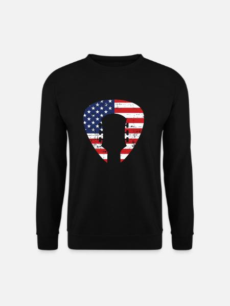 Gitarre - Unisex Pullover - Schwarz