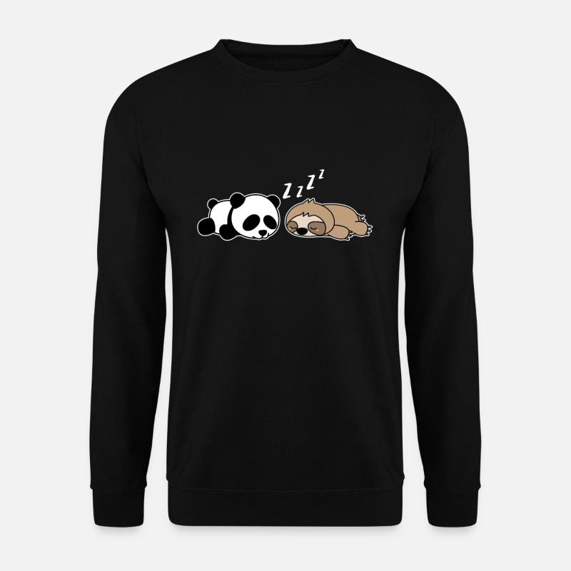 Sloth panda - Unisex Sweatshirt - black