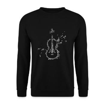Violin music - Unisex Sweatshirt - black - Front - Alina (178cm) & Michal (187cm)
