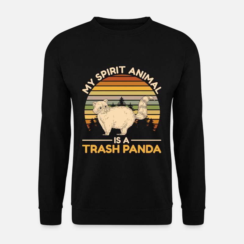 Waschbär - Unisex Pullover - Schwarz