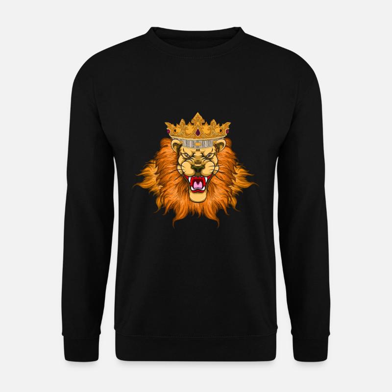 Löwe - Unisex Pullover - Schwarz