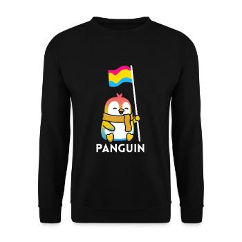 Pansexuell Gay Pride - Unisex Pullover - Schwarz - Vorne - Alina (178cm) & Michal (187cm)