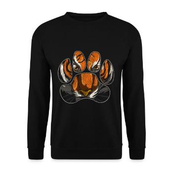 Amoureux des animaux tigres - Sweat-shirt Unisexe - noir - Devant - Alina (178cm) & Michal (187cm)